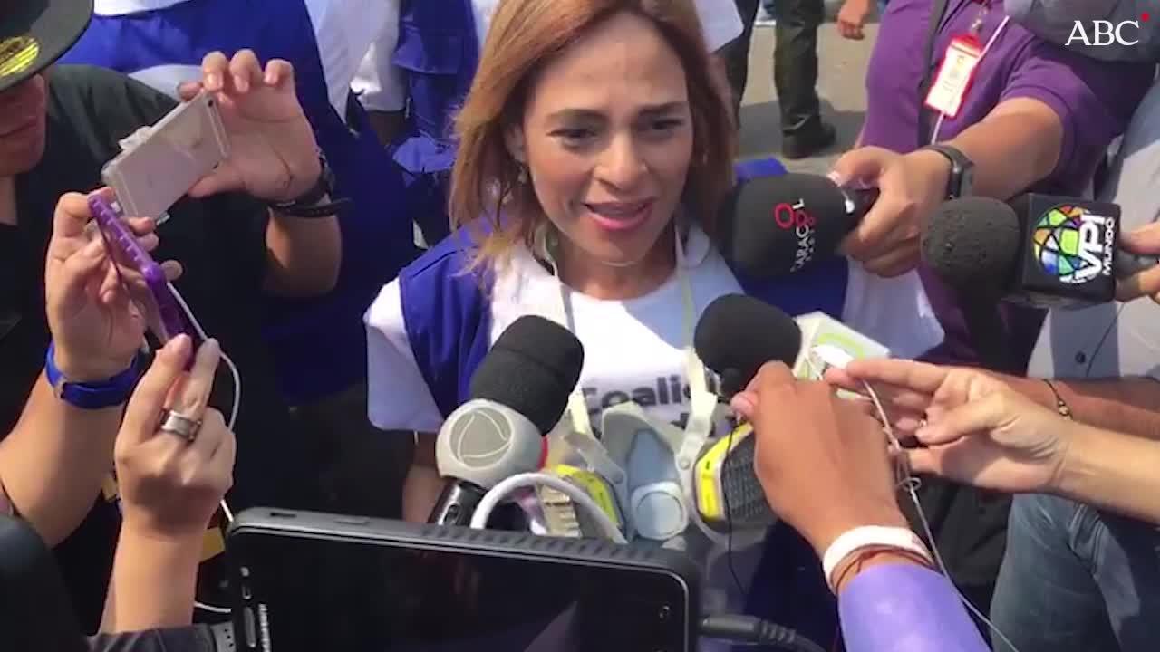 «La voluntad del pueblo venezolano nadie puede pararla, lo que queremos es paz»