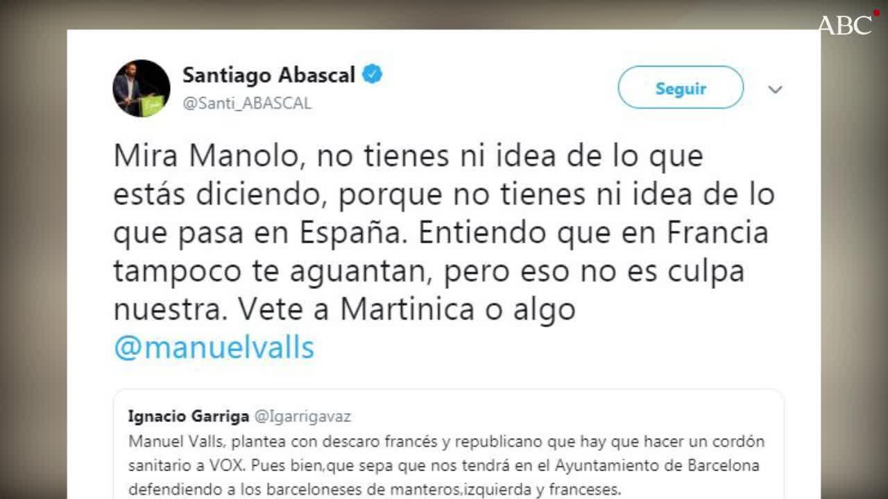 Vox carga contra Manuel Valls y Ciudadanos sale en su defensa