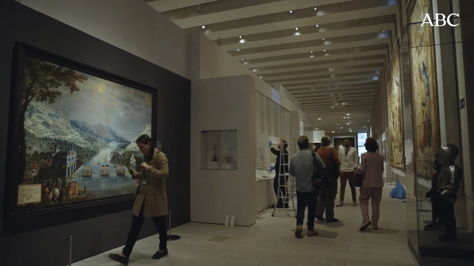 Leticia Ruiz, en la Galería de las Colecciones Reales