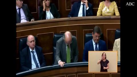 Mariano Rajoy, en el momento de la votación