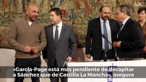 Emiliano García-Page (izda) y José García Molina, en una rueda de prensa anterior