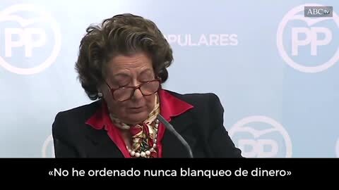 Rita Barberá comparece ante la prensa