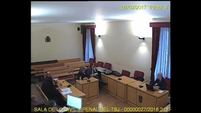 Imagen de María José Alcón tomada el día de su declaración en el TSJ