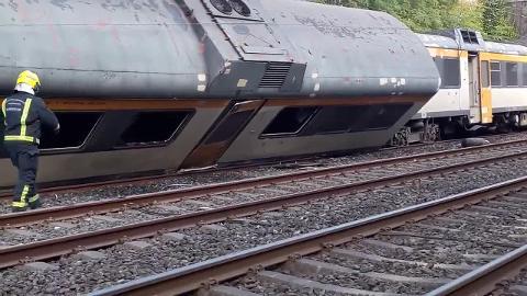 Vídeo: Así ha quedado el tren tras el descarrilamiento