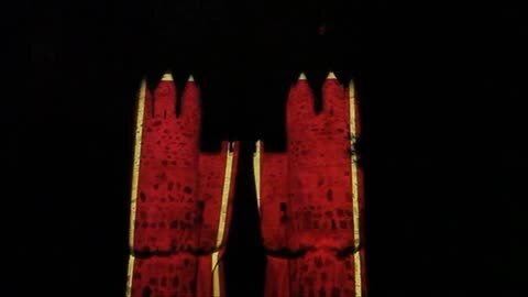 Proyectan las imágenes de Franco, Hitler y del jefe de las SS en un espectáculo en Guadamur