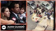 Las Fuerzas especiales de Maduro abandonan la casa de Guaidó antes de que este llegara