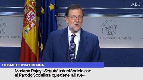 Mariano Rajoy comparece en el Congreso tras la reunión que ha mantenido con Pedro Sánchez