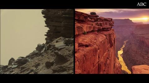 Una de las imágenes de los «Montículos de Murray», en las faldas del monte Sharp