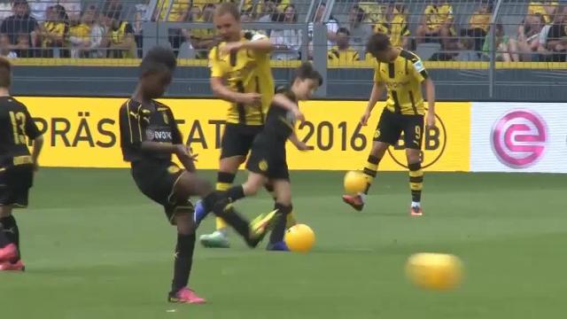 Margio Gotze, en un entrenamiento del Borussia Dortmund