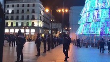 Preuvas en la Puerta del Sol en solitario: «Es un poco raro, pero es lo que hay que hacer»