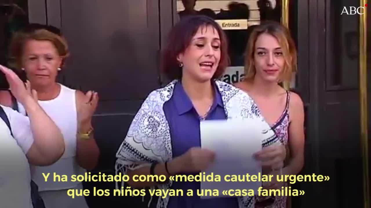 Juana Rivas pide «medidas cautelares urgentes» para proteger a sus hijos y denuncia al padre