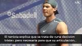 Nadal renuncia a Wimbledon