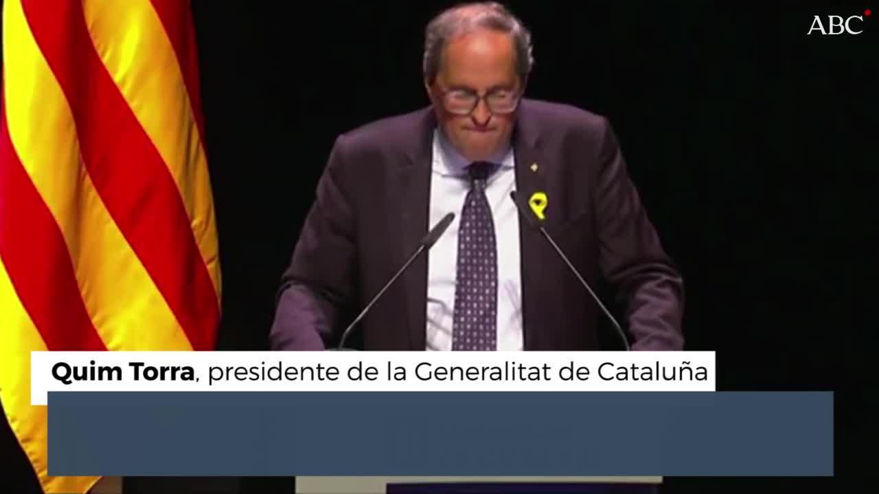 Torra: «El mandato del 1-0 es vigente y trabajamos para hacerlo factible»