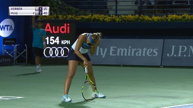 Angelique Kerber, en su partido ante Mónica Puig