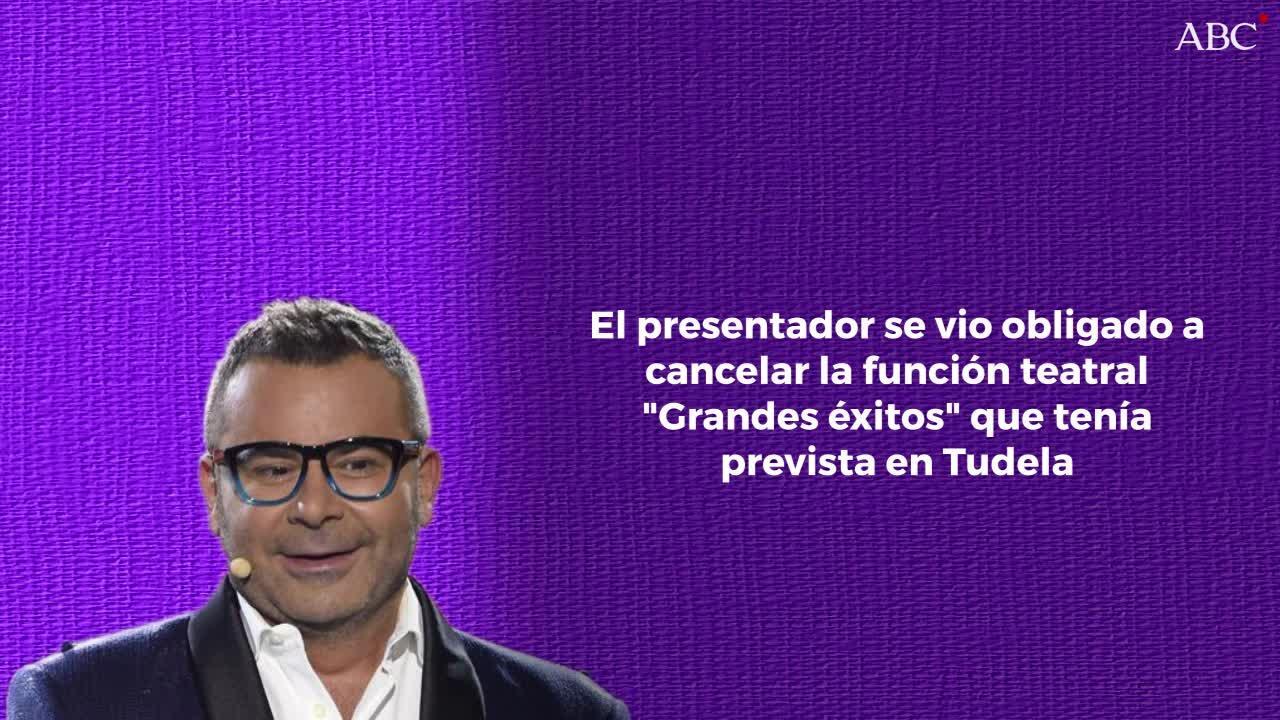 El estado de salud de Jorge Javier Vázquez le obliga a aplazar una función teatral
