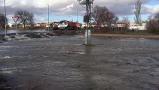 Se desborda el río Amarguillo a su paso por Camuñas