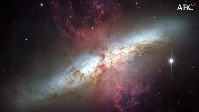 La colisión entre NGC 2207 y IC 2163 captada por el Telescopio Espacial Hubble