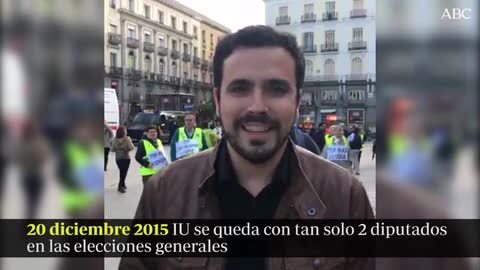 Comparecencia conjunta de Garzón e Iglesias.