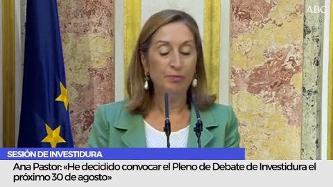 La presidenta del Congreso, Ana Pastor