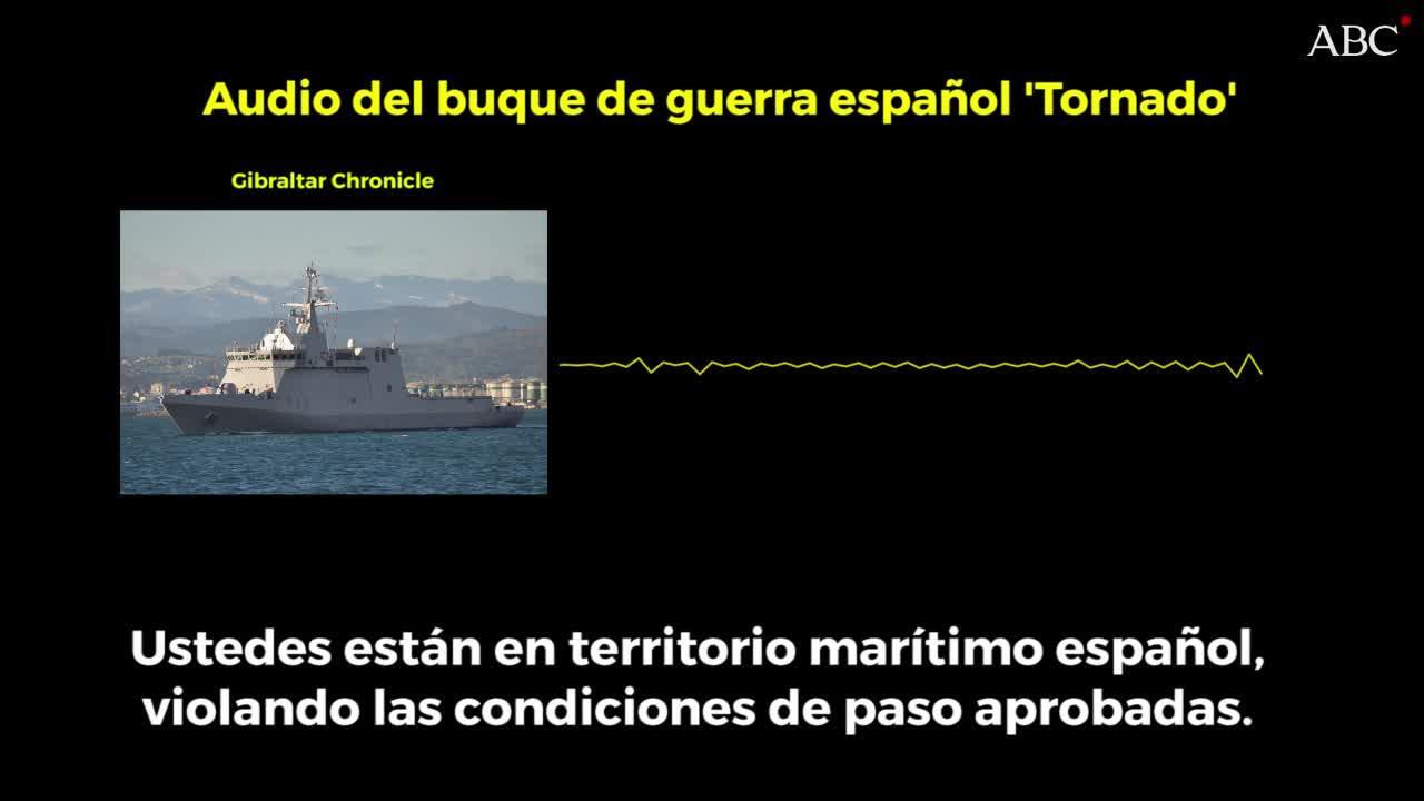 Buque español a barcos gibraltareños: «Les sugerimos abandonar territorio marítimo español»