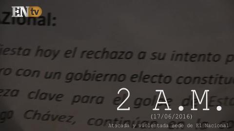 Sede de «El Nacional» atacada en Caracas