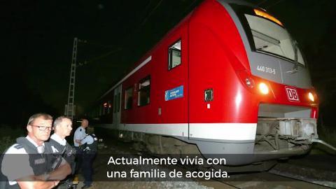 El tren atacado en Baviera, al sur de Alemania