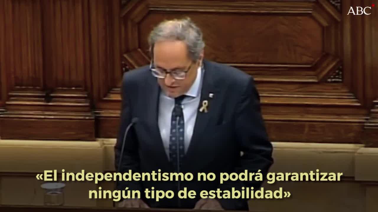 Torra aprieta a Sánchez: el independentismo retirará su apoyo si no hay una propuesta firme de referéndum