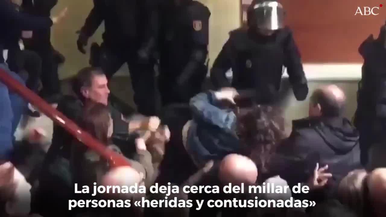 Resumen del 1-O, una jornada plagada de incidentes e irregularidades
