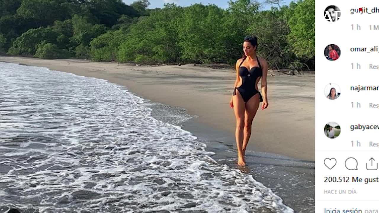 Pilar Rubio continúa promocionando el bañador de los 30.000 euros durante su luna de miel