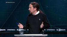 Iglesias viste para el debate un jersey de su marca preferida de prendas republicanas