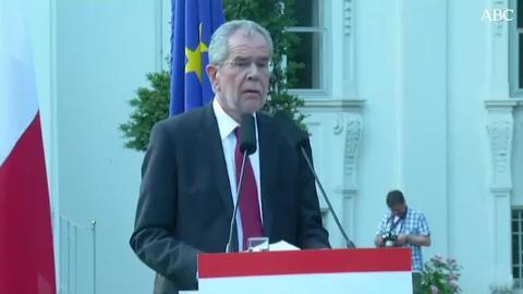 El candidato ultraderechista a la presidencia Norbert Hofer