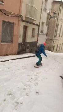 Imagen de los efectos del granizo en Gandía