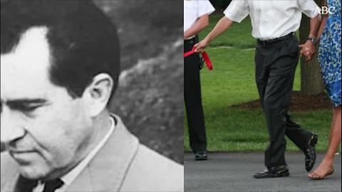 Larry , en la sala donde se celebran las reuniones de Gabinete del primer ministro