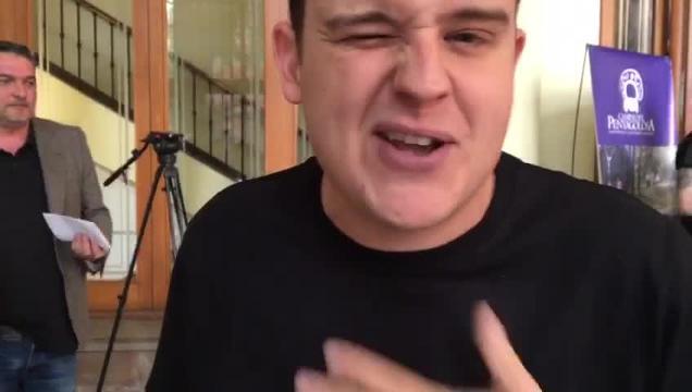 Imagen de los actores de la película «Nada será igual», en el acto celebrado en Castellón