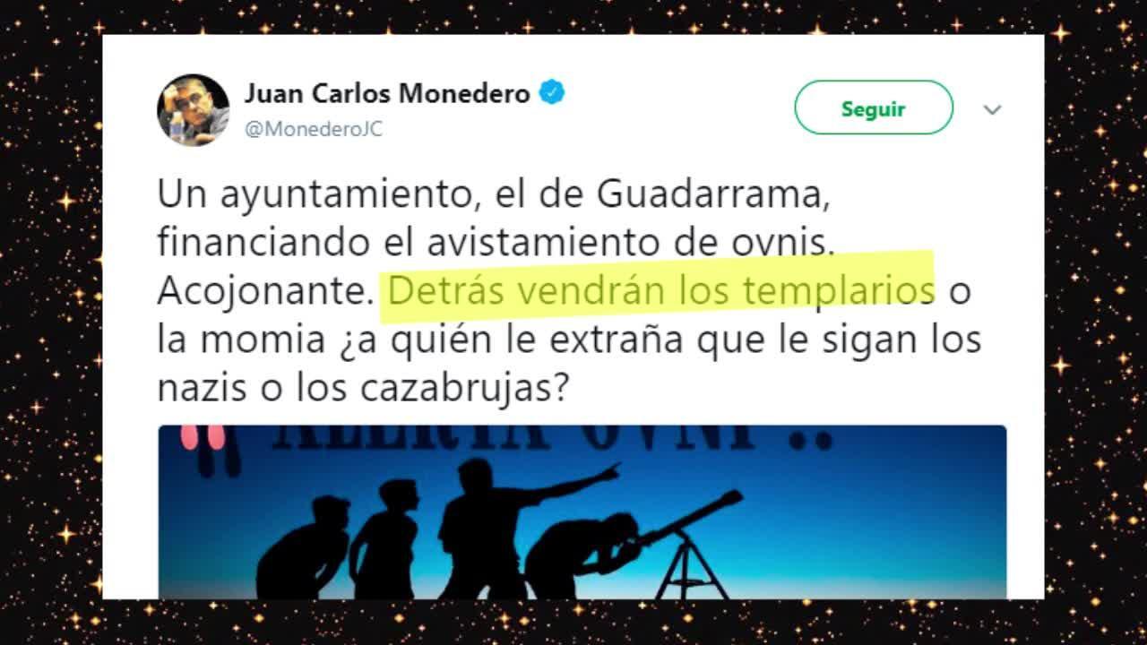 Monedero carga contra una expedición para avistar ovnis