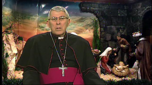 Monseñor Braulio Rodríguez, durante el mensaje navideño facilitado mediante un video por el Arzobispado de Toledo