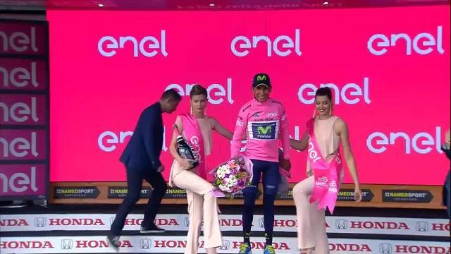 Nairo Quintana, ganador de la novena etapa del Giro