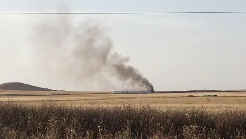 Incendio en un vagón del tren Madrid-Extremadura a su paso por Rielves