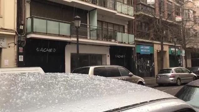 Vista de Valencia tomada esta tarde