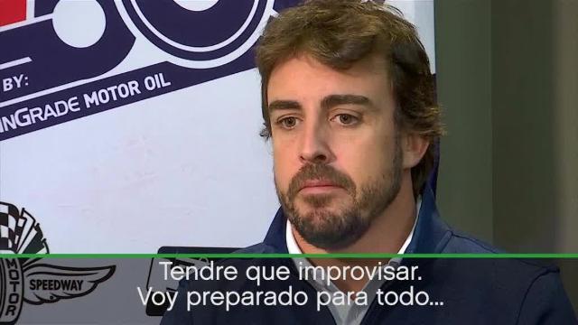 Fernando Alonso, en Nueva York, durante una promoción de las 500 Millas