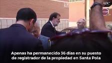 Mariano Rajoy abandona Santa Pola tras lograr una plaza de registrador en el centro de Madrid