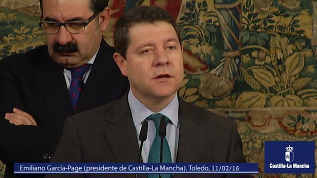 García-Page durante la presentación del nuevo hospital