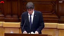 Estas son (una a una) las mentiras utilizadas por Puigdemont en su declaración de independencia