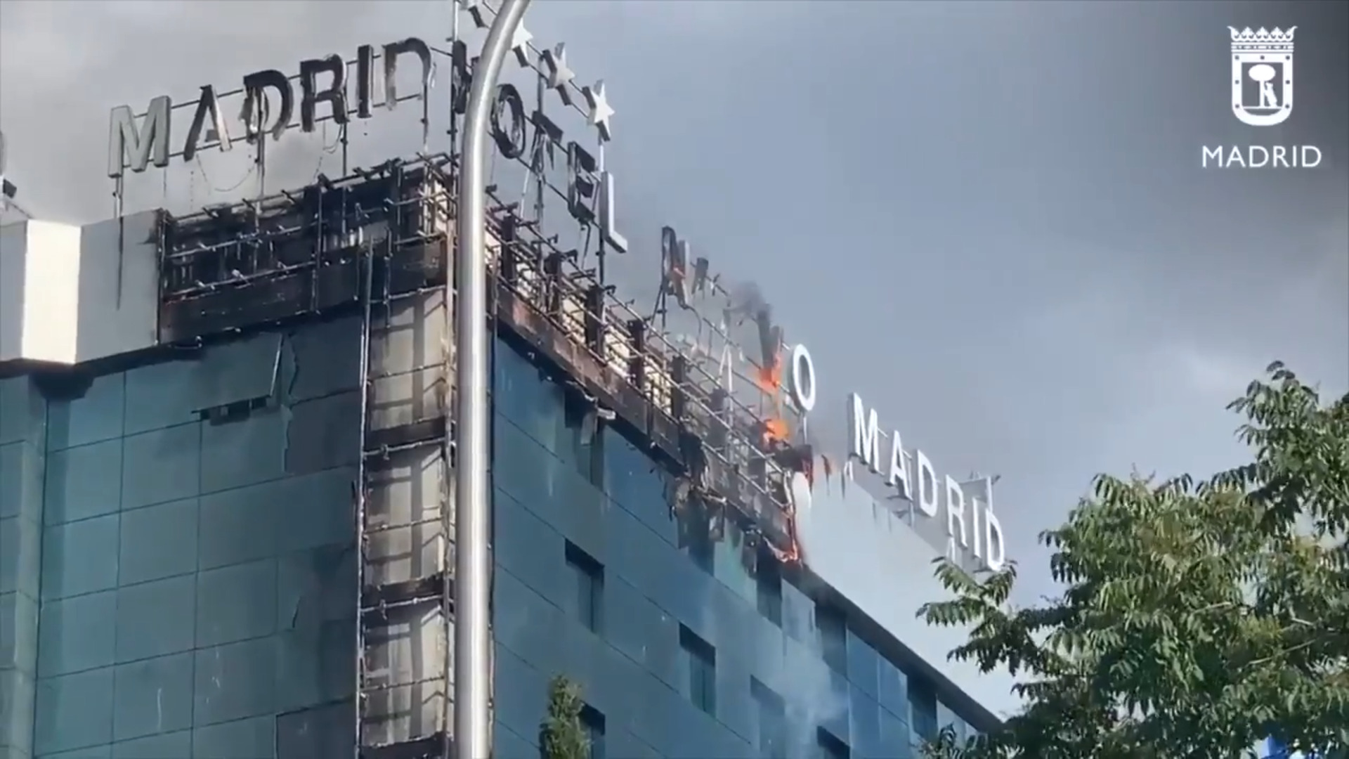 El hotel Nuevo Madrid sufre un incendio