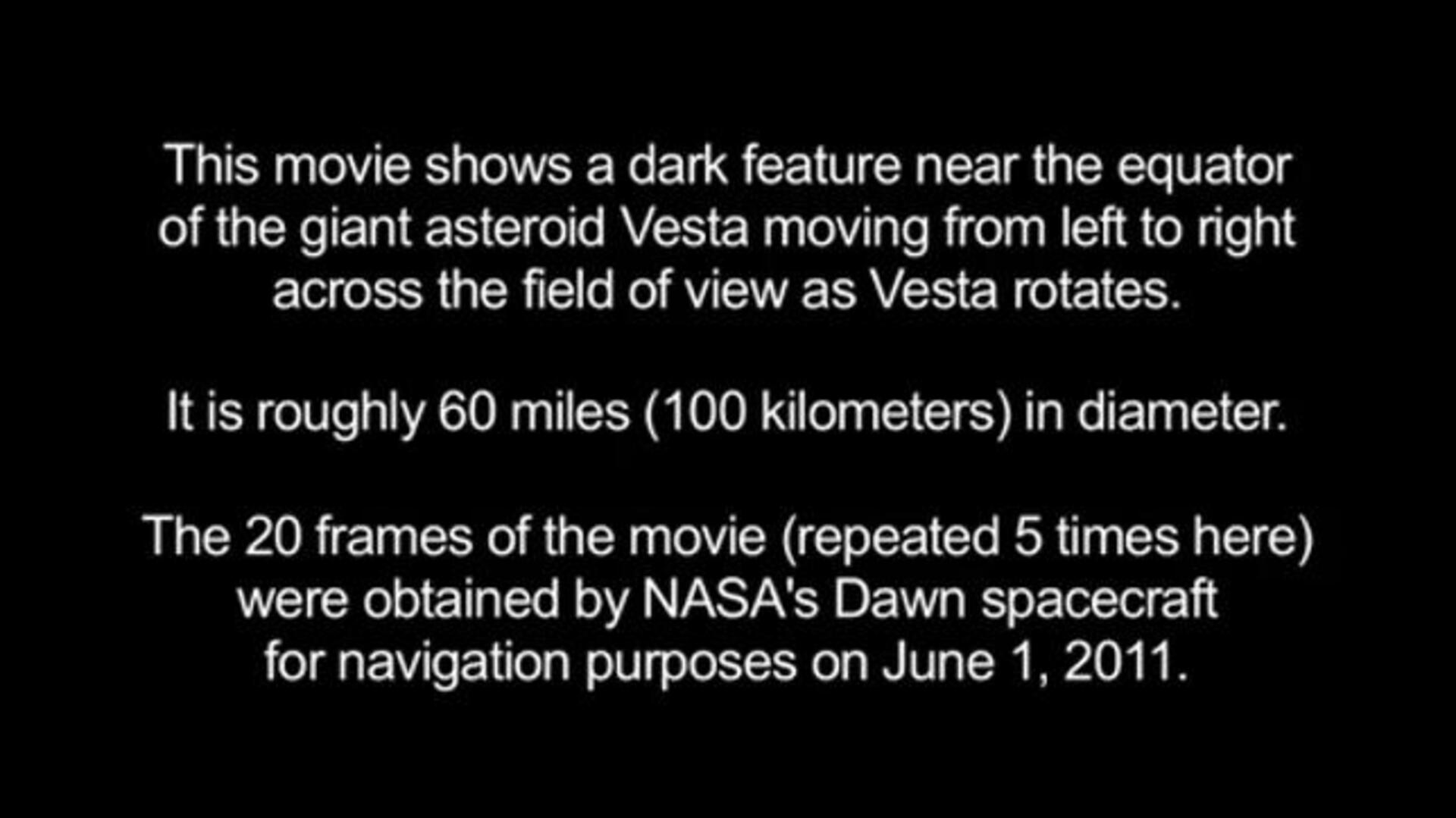 Una nave capta las imágenes más cercanas de Vesta