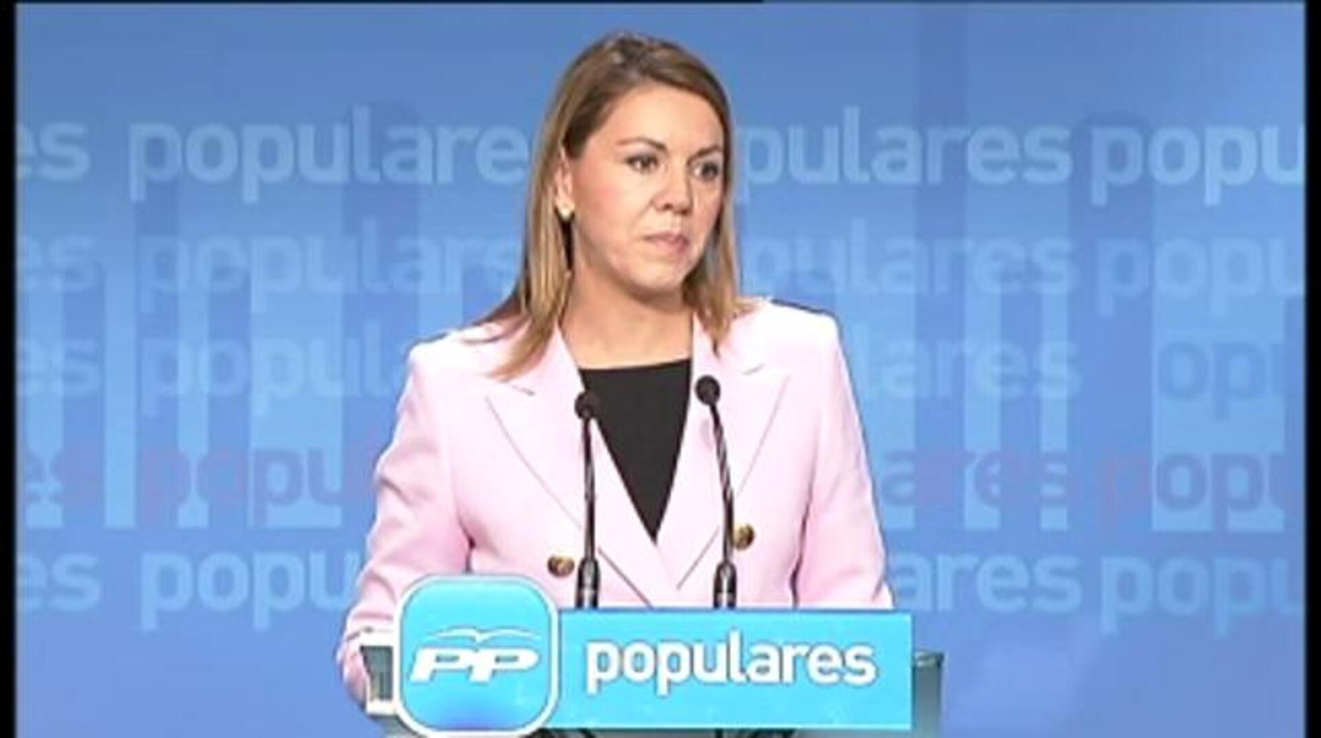 Cospedal le pide a Mas explicaciones sobre la financiación irregular de CiU