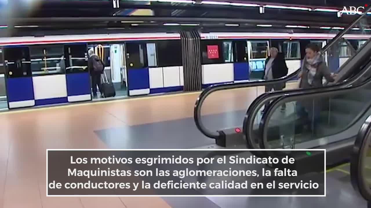 Andenes saturados en el Metro de Madrid