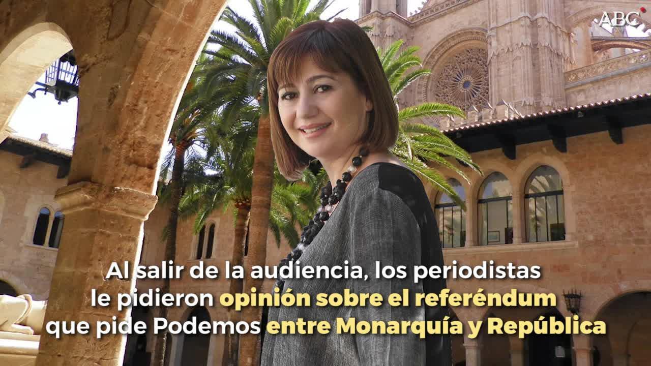 Armengol habla sobre el referéndum entre República y Monarquía