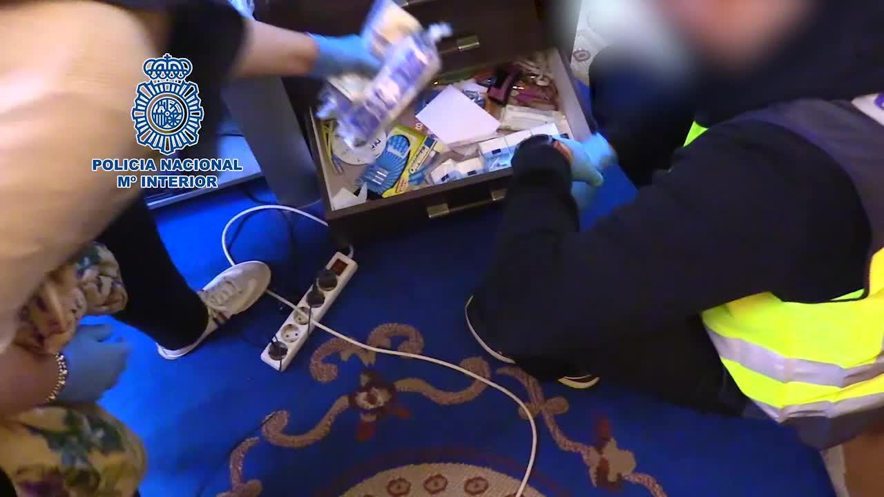 Imagen de la operación desarrollada por la Policía Nacional