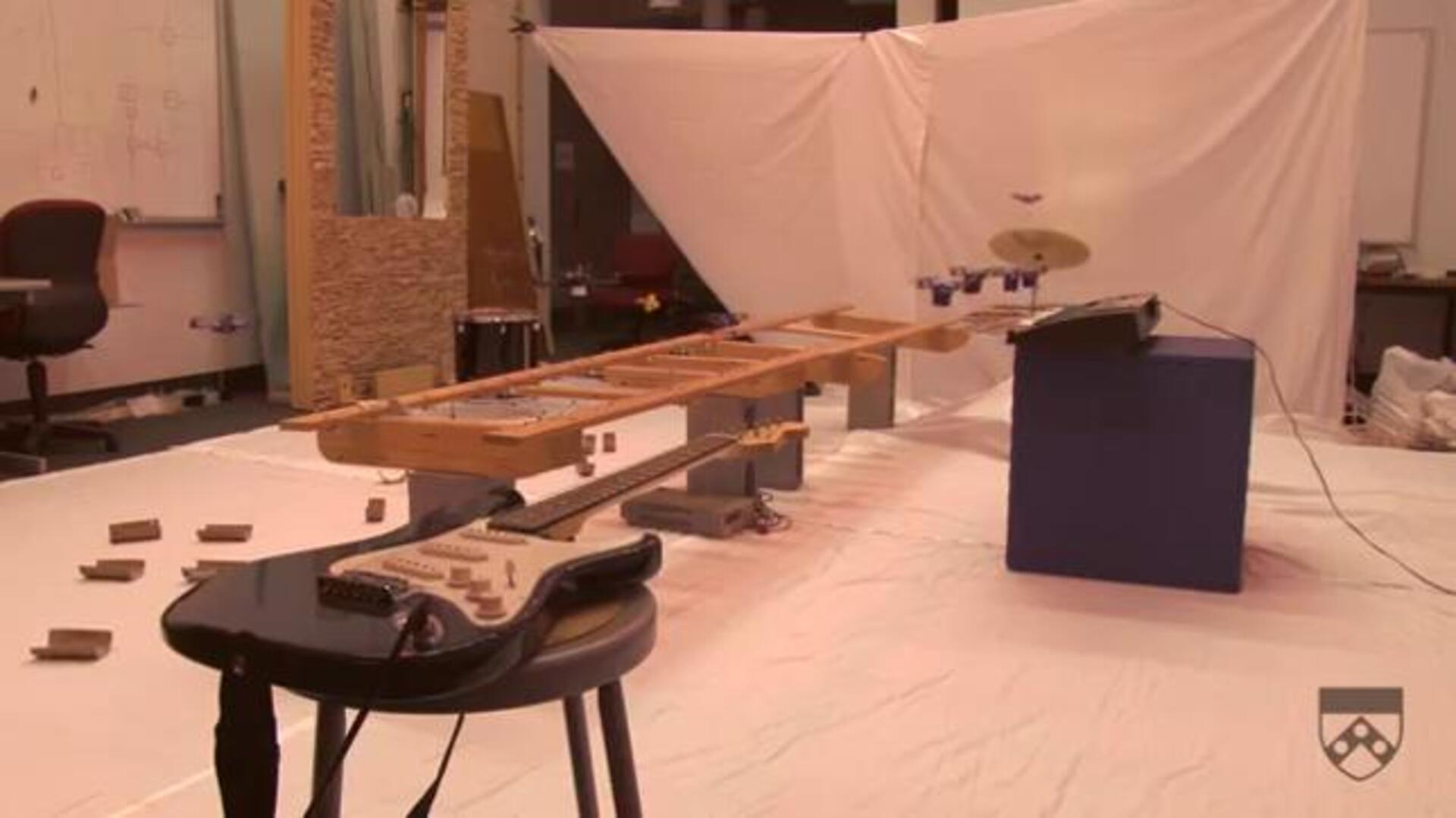 Una orquesta de robots voladores